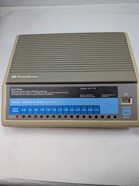 Vintage 2002 Pitney Bowes Postal Scale Retro Office Decor Industrial Decor